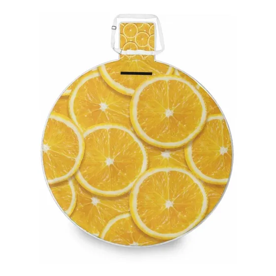 Manta Picnic Para Exterior Color Naranja Limon Plegable Al
