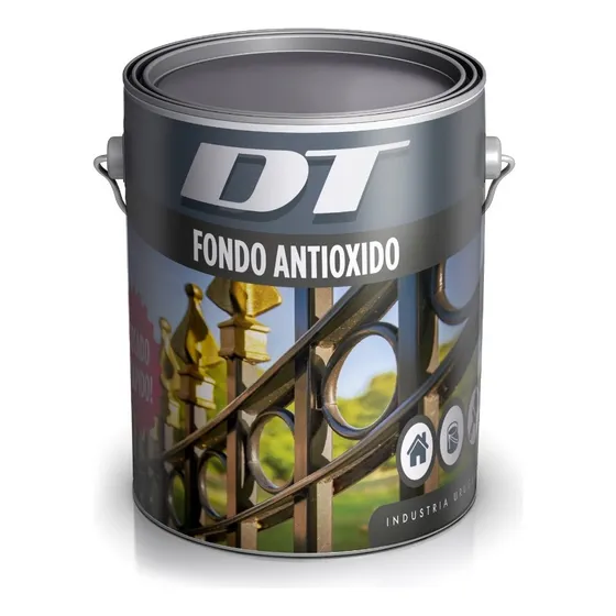 Fondo Antioxido Sintético - Dt Linea Premium - 3.6 Litros Color Gris Ceniza