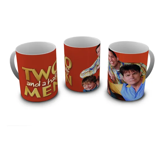 Caneca Dois Homens E Meio (série): Modelo 03