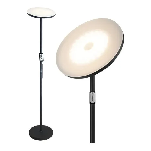 Lampara A Led Con Control Remoto TBCin Ldp30-cct 30w Regulable Color De La Estructura Negro Color De La Pantalla Blanco