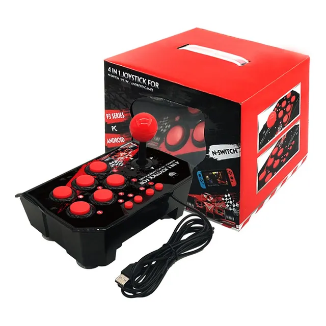 .. Joystick Station 4 En 1 For Juegos De Arcade Retro, Con