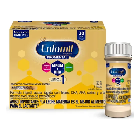 Formula Infantil Lactea Liquida X 6 Etapa 1 Promenta Enfamil