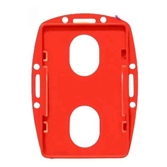 Porta Carnet Plus Rojo, Doble Posición, Doble Cara 25 Unids.