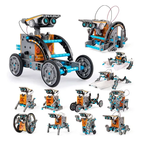 Robot Solar Para Construir, 12 En 1 Stem 