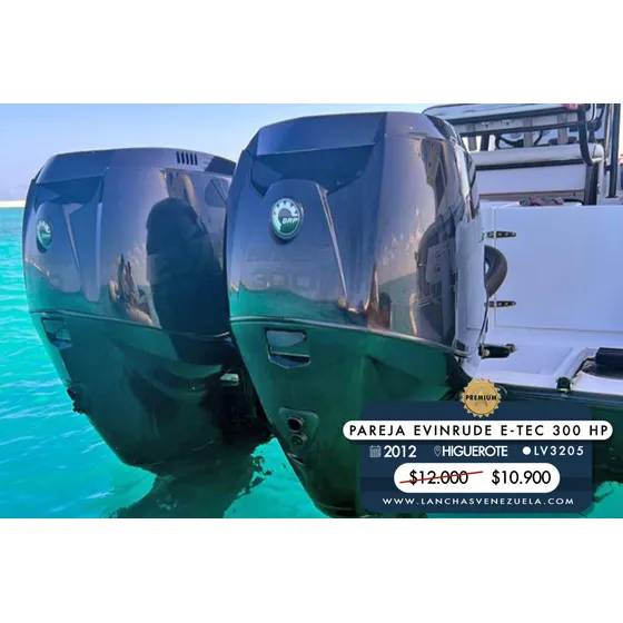 Pareja Motores Evinrude E-tec 300 Hp Lv3205