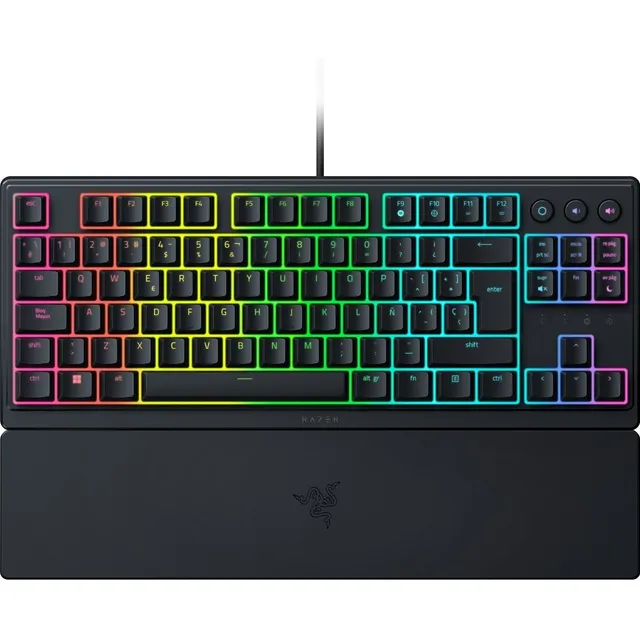 Teclado Gamer Razer Ornata V3 Tenkeyless - Us Color del teclado Negro