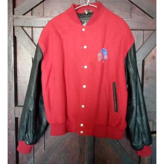 Chaqueta Cuero Y Tela Planet Hollywood. De Coleccion