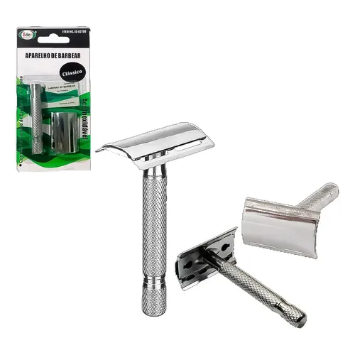 Barbeador Metal Idea com 1 Lâmina