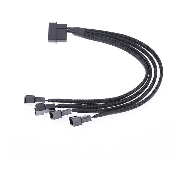 Cable Ventilador Cooler Extension Spliter Molex  A Fan X4*