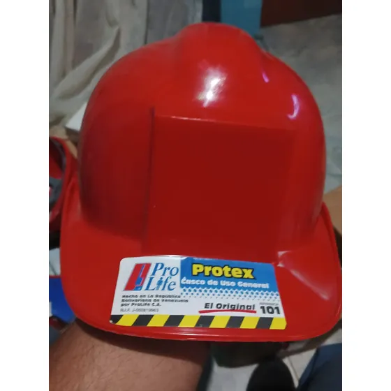 Casco De Seguridad Industrial Color Rojo
