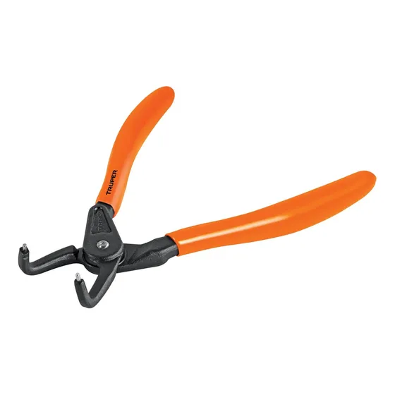 Pinza Punta A 90°  Para Cerrar Anillos, Mango De Pvc