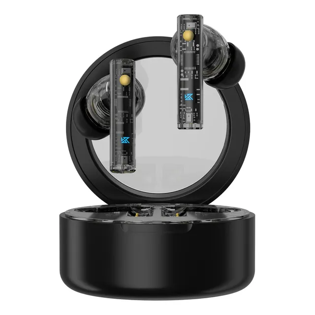 Auriculares Inalámbricos Kz Carol Bluetooth 5.3 New Tws Gamer Color Negro