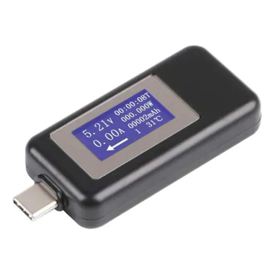 Usb Tester Voltímetro Amperímetro 1802c Tipo C - 30v / 5a