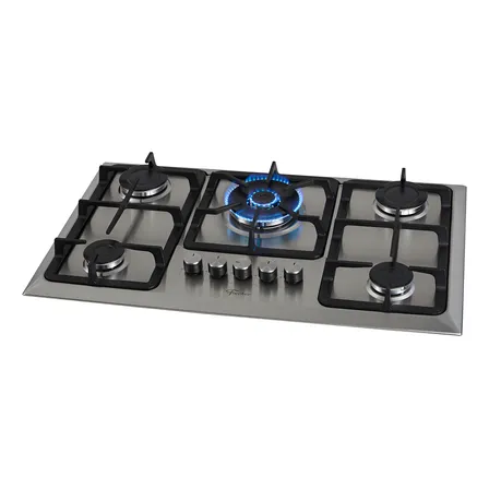 Fogão Cooktop Fischer 5 Queimadores Tc Infinity Gás Mesa Inox