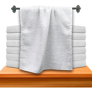 Kit 60 - Toalhas De Rosto Para Salão - Paris- Cor Branco 60 Brancas Kit 60 - Toalhas De Rosto Para Salão - Paris- Cor Branco 60 Brancas