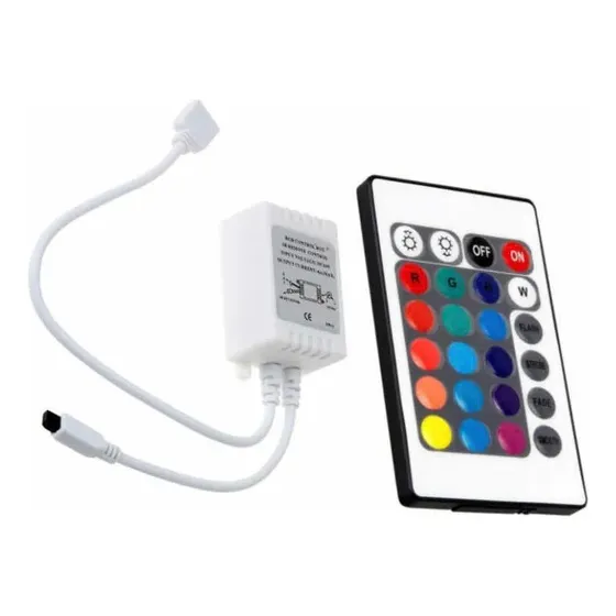 Controladora Led Tira Rgb 24 Teclas Control Remoto Veoquiero