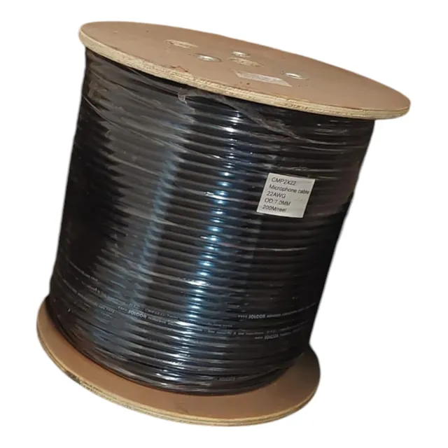 200 Metros Cable Para Micrófono 2x22 Awg Solcor Oferta