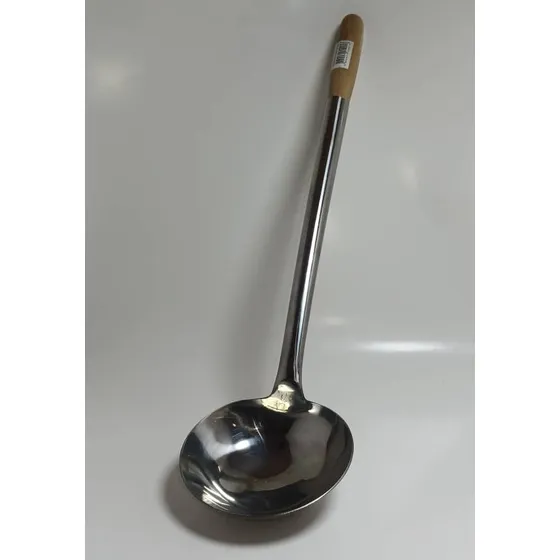 Cucharón Wok Acero Inoxidable Macizo 44 Cm