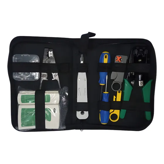 Kit De Redes Crimpeadora Lan Tester Rj45 Rj11 10 En 1