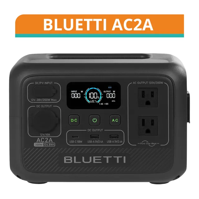 Bluetti Ac2a 300w/600w Estación De Energía Portátil Starlink