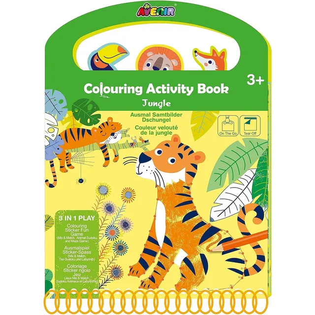 Set De Arte Y Manualidades Libro Para Colorear Animales Niño