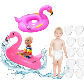 Salvavidas Inflable Bebé Flamingo Andadera+10 Pañal Acuatico Salvavidas Inflable Bebé Flamingo Andadera+10 Pañal Acuatico
