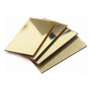 Chapa Acrílico Corte Laser Espelho Dourado 40cm X 50cm 2mm Chapa Acrílico Corte Laser Espelho Dourado 40cm X 50cm 2mm