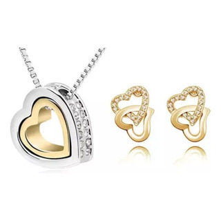 Collar Corazón Regalo Aretes Amor Amiga 10 De Mayo Swarovsky Collar Corazón Regalo Aretes Amor Amiga 10 De Mayo Swarovsky