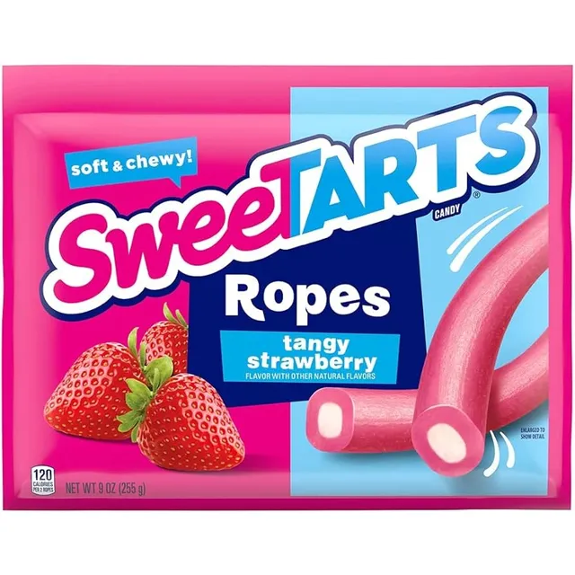 Sweetarts Soft & Chewy Ropes Fresa 99g