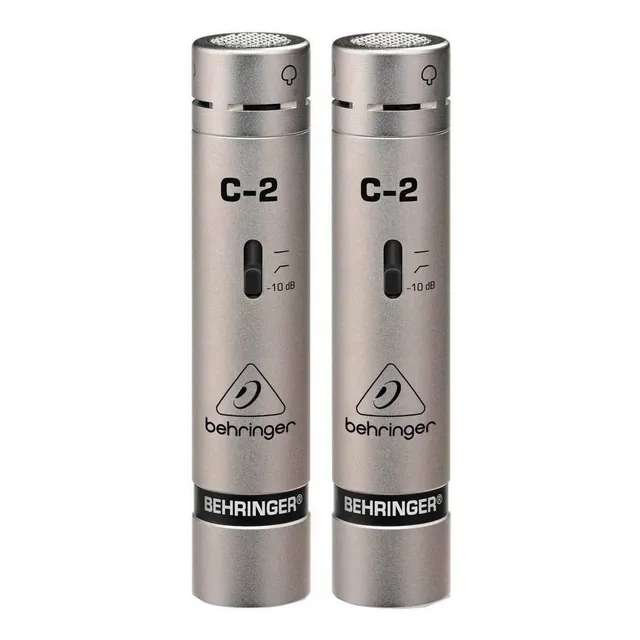 Micrófonos Behringer C-2 Condensador Cardioide color plateadoS