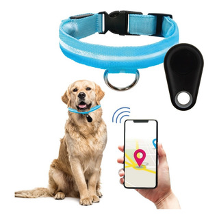 Localizador Gps Mini Rastreador 20mts + Collar Con Luz Led Localizador Gps Mini Rastreador 20mts + Collar Con Luz Led
