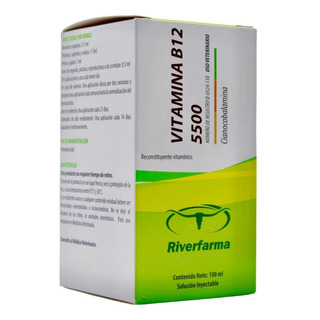 Riverfarma Vitamina B12 5500 100 Ml Cianocobalamina Riverfarma Vitamina B12 5500 100 Ml Cianocobalamina
