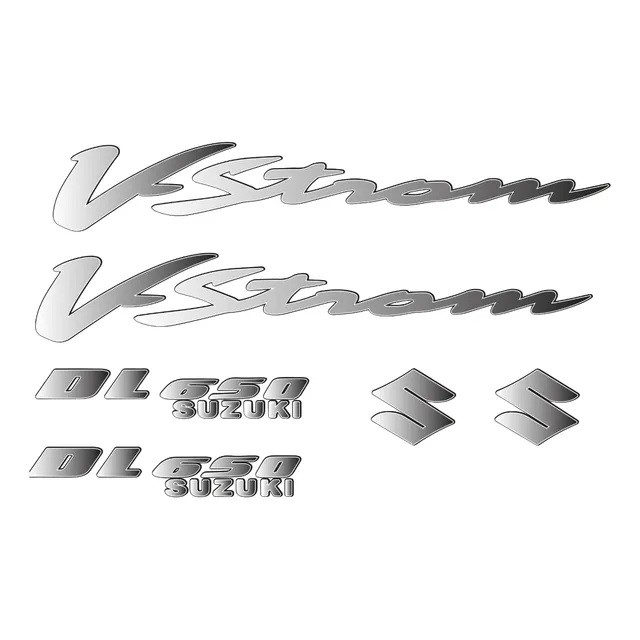 Calcomania Relieve Suzuki V-strom Dl 650 En Resina Flexible