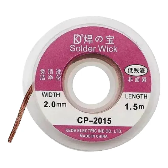 Malla Desoldadora 2.0mm De Ancho 1.50m De Largo Solder Wick