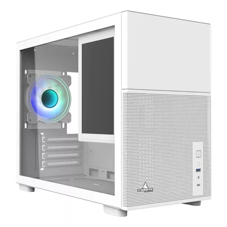 Caja M-atx Iceberg Optical Pro M Color Blanco Pantalla Ips