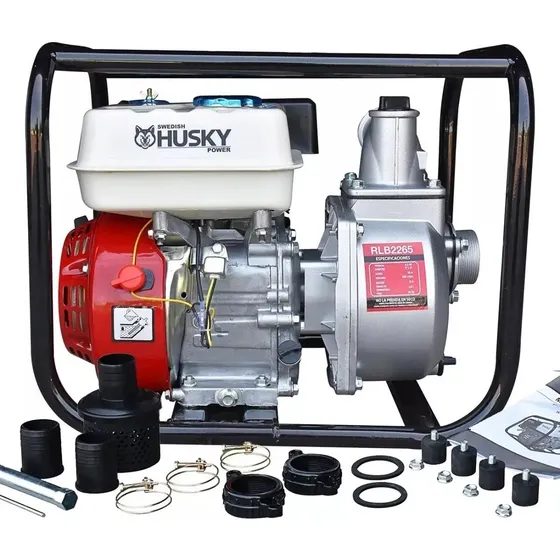  Motobomba Bomba De Agua A Gasolina Husky 2x2 Pulg 6.5hp Msi