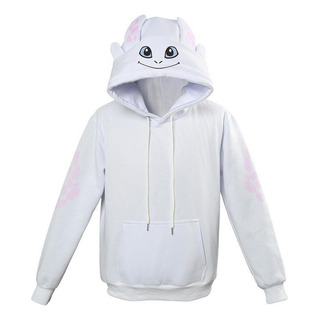I Cómo Entrenar A Tu Dragón Light Fury Sudadera Cosplay I Cómo Entrenar A Tu Dragón Light Fury Sudadera Cosplay