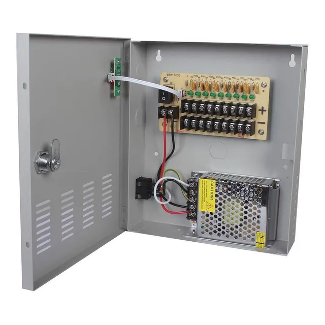 Fuente De Poder Saxxon Psu1210d9 Regulada 12v 10 Amperes