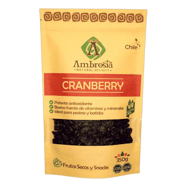 Ambrosia Cranberry Sin Gluten 350 G