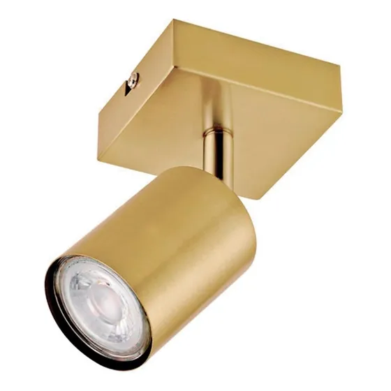 Foco Sobrepuesto 1 Luz Silo Bronce Pulido Gu10 Max. 50w