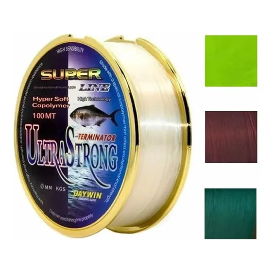 Linea Pesca Nylon Daywin Pro Super Line 0.35 Mm 12 Kg 100 M