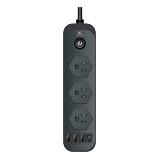 Multicontacto 2500w 3 Clavijas 3 Usb 1 Tipo C Carga Rápida Multicontacto 2500w 3 Clavijas 3 Usb 1 Tipo C Carga Rápida