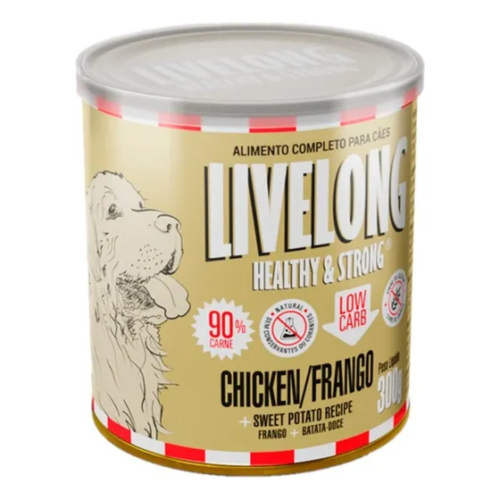 Alimento Umido Para Cães Livelong Sabor Frango 300g