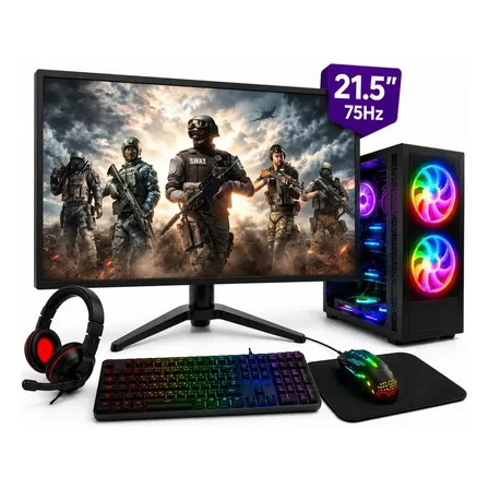 Pc Gamer Completo Core I7 16gb Ssd 256gb Rx550 Tpm 2.0 Win11 256 Gb 16 Gb Rx550