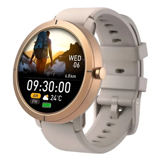 Relógio Smartwatch Wearzone Flare | Resistência Ip69k | Feminino | Gps Multissatélite | 5atm - a Prova De Água Do Mar | Resistência Militar | Tela Amoled | Pulseira De Silicone