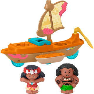Toy Fisher-price Little People Disney Moana Com Canoa E Bone Toy Fisher-price Little People Disney Moana Com Canoa E Bone