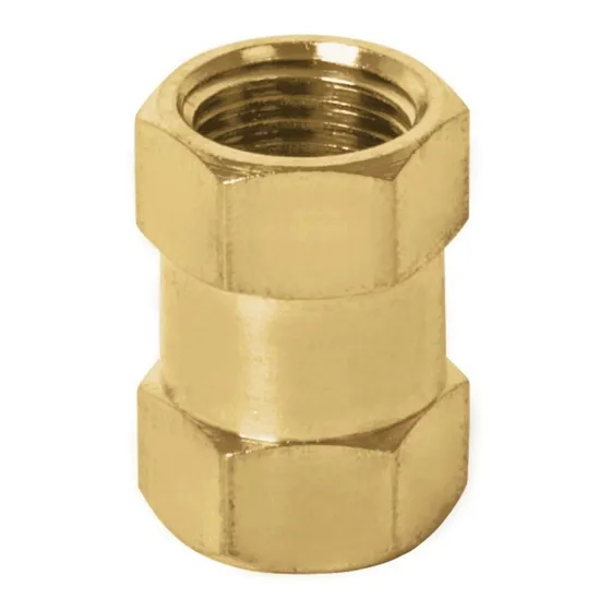 Cople De Latón, Tipo Ff, Cuerda 1/4 Npt Truper 19025