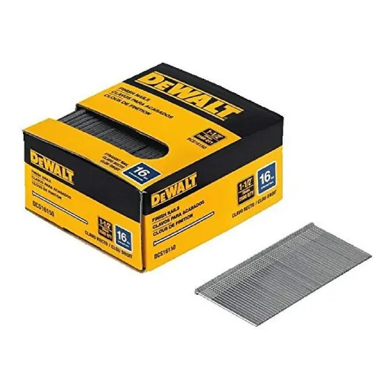 Clavos Clavadora Neumática Dewalt Cal 16 X 1.1/2 2500pza