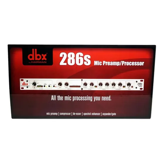 Dbx 286s Mic Preamp Compressor De-esser Expander Gate 110v
