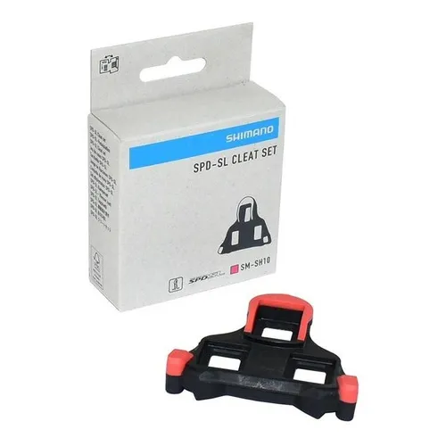 Trabas Calas Shimano SM-SH10 Para Pedal Ciclismo Ruta Rojo